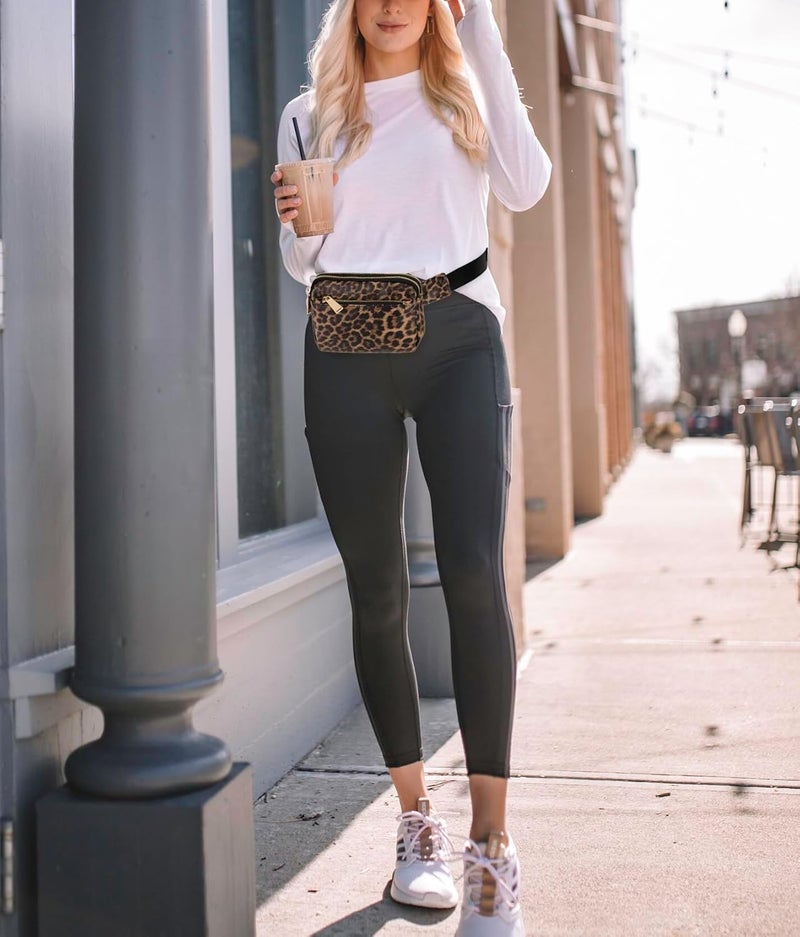 UTO Fanny Pack for Women Crossbody Trendy Fashion Belt Purse Chest Waist Hip Bumbag for Outdoor Shopping Travel Hiking - Image 2